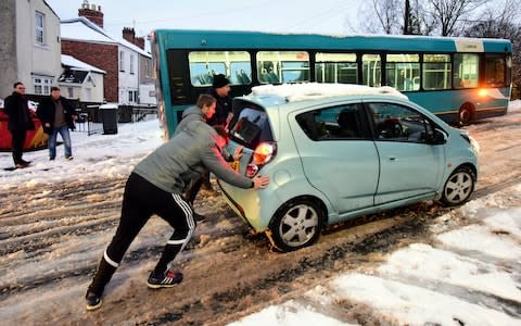 Tricky driving conditions are expected to continue through Friday with warnings of ice - Credit: Paul Kingston