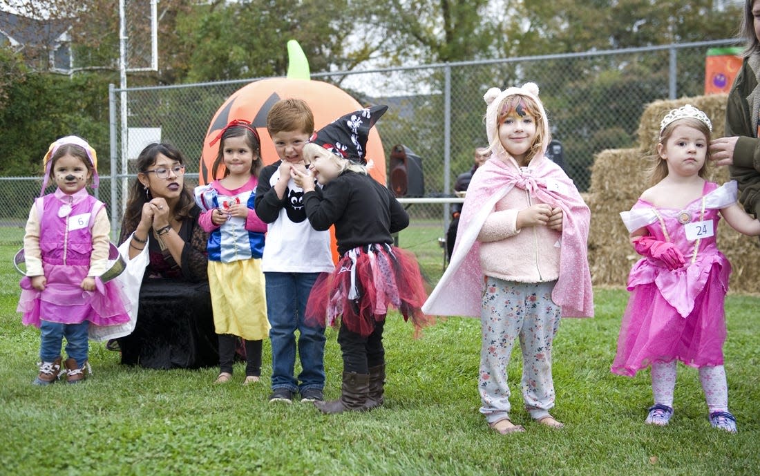Children participate in the costume contest at the annual Halloween Carnival at Bill Moore Park in 2019. [PHOTOS BY BRITTANY WHITEHEAD/SPECIAL TO THE TIMES-NEWS]