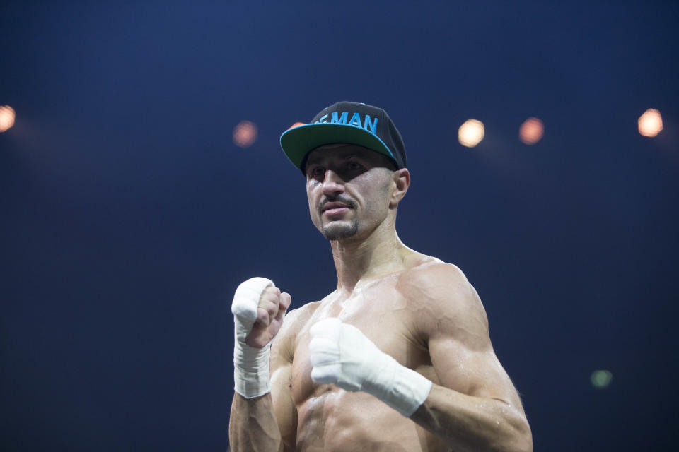 Viktor Postol against Siar Ozgul Bantamweight fight at The SSE Hydro, Glasgow (Photo by Jeff Holmes/PA Images via Getty Images)