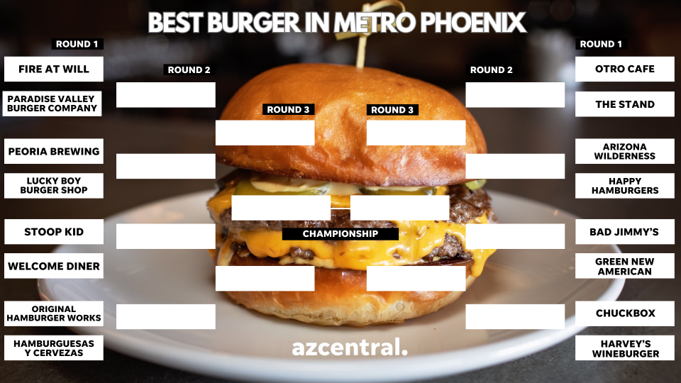 Who makes the best burger in metro Phoenix? Vote now to decide. Round one of voting begins Wednesday, March 6, at 5 a.m. and closes Sunday, March 10, at midnight.