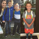 <p>“First day of 2nd compared to first day of 3rd!! This is going by tooooo fast,” wrote Sarah Palin’s daughter Bristol. The old photo also included her little brother, Trig. (Photos: <a rel="nofollow noopener" href="https://www.instagram.com/p/BX3IBZ_hWMh/?hl=en&taken-by=bsmp2" target="_blank" data-ylk="slk:Bristol Meyer via Instagram;elm:context_link;itc:0;sec:content-canvas" class="link ">Bristol Meyer via Instagram</a>) </p>