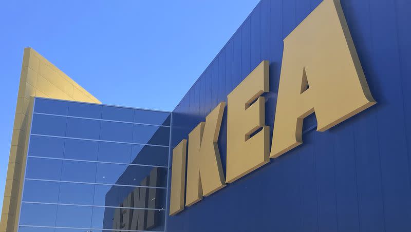 An Ikea sign is shown at a location in East Palo Alto, Calif., on July 10, 2023.