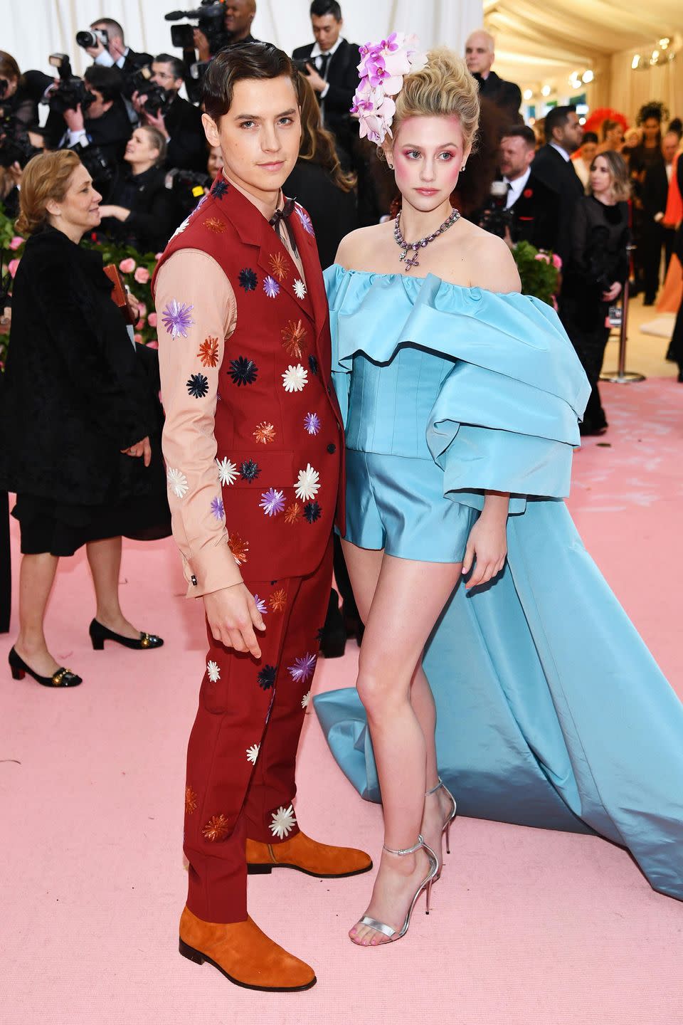 cole sprouse and lili reinhart at the met gala 2019