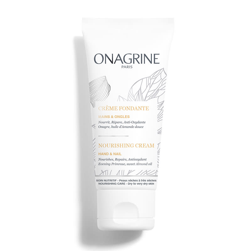 <p><strong>Enveloppante</strong> </p> <p>Huile d’amande douce, beurre de karité et cellules souches d’onagre aident à régénérer la peau et les ongles. <br> <em>Crème Fondante Mains & Ongles, Onagrine, 6,90 € les 50 ml.</em></p> <br><a href="https://www.femina.fr/diaporama/sos-ongles-abimes#xtor=AL-34" rel="nofollow noopener" target="_blank" data-ylk="slk:Voir la suite des photos sur Femina.fr;elm:context_link;itc:0;sec:content-canvas" class="link ">Voir la suite des photos sur Femina.fr</a><br><h3>A lire aussi</h3><ul><li><a href="https://www.femina.fr/diaporama/soldes-d-hiver-2022-decouvrez-les-produits-de-beaute-a-moins-de-10-a-shopper-sur-amazon#xtor=AL-34" rel="nofollow noopener" target="_blank" data-ylk="slk:Soldes d'hiver 2022 : les produits de beauté à moins de 10€ à shopper sur Amazon !;elm:context_link;itc:0;sec:content-canvas" class="link ">Soldes d'hiver 2022 : les produits de beauté à moins de 10€ à shopper sur Amazon !</a></li><li><a href="https://www.femina.fr/diaporama/nouvelle-donne#xtor=AL-34" rel="nofollow noopener" target="_blank" data-ylk="slk:Découvrez les nouveaux outils make-up et soins, plus pratiques et écologiques;elm:context_link;itc:0;sec:content-canvas" class="link ">Découvrez les nouveaux outils make-up et soins, plus pratiques et écologiques</a></li><li><a href="https://www.femina.fr/diaporama/lancome-x-emily-in-paris-la-collab-makeup-glamour-et-chic-qui-celebre-le-look-de-la-parisienne#xtor=AL-34" rel="nofollow noopener" target="_blank" data-ylk="slk:Lancôme x Emily in Paris : la collab’ makeup glamour et chic qui célèbre le look de la Parisienne;elm:context_link;itc:0;sec:content-canvas" class="link ">Lancôme x Emily in Paris : la collab’ makeup glamour et chic qui célèbre le look de la Parisienne</a></li><li><a href="https://www.femina.fr/diaporama/c-est-l-heure-d-une-petite-pause#xtor=AL-34" rel="nofollow noopener" target="_blank" data-ylk="slk:Voici les meilleurs soins pour un véritable moment cocooning;elm:context_link;itc:0;sec:content-canvas" class="link ">Voici les meilleurs soins pour un véritable moment cocooning</a></li><li><a href="https://www.femina.fr/diaporama/vrai-ou-faux-tout-ce-qu-il-faut-savoir-sur-les-pellicules#xtor=AL-34" rel="nofollow noopener" target="_blank" data-ylk="slk:Vrai ou faux ? Tout ce qu'il faut savoir sur les pellicules;elm:context_link;itc:0;sec:content-canvas" class="link ">Vrai ou faux ? Tout ce qu'il faut savoir sur les pellicules</a></li></ul>