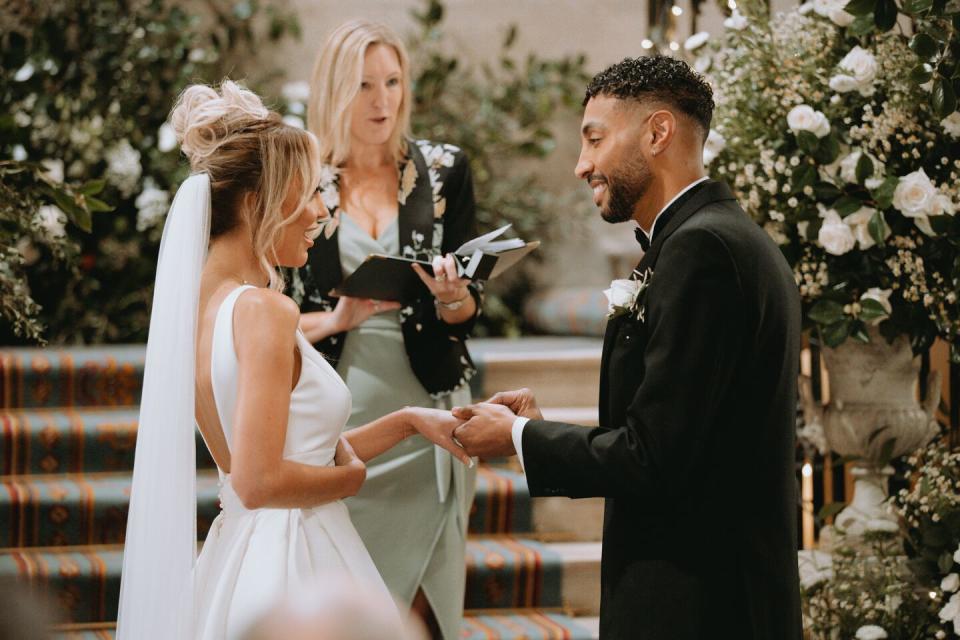 Ella and Nathanial in Married at First Sight UK (Channel 4)