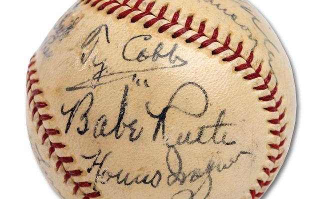 Babe Ruth and Lou Gehrig Signed Baseball