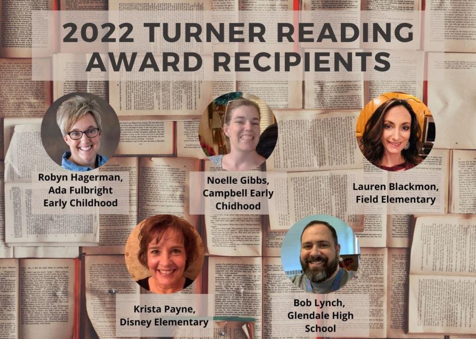 The 2022 Turner Reading Award recipients were announced Wednesday by the Foundation for Springfield Public Schools.