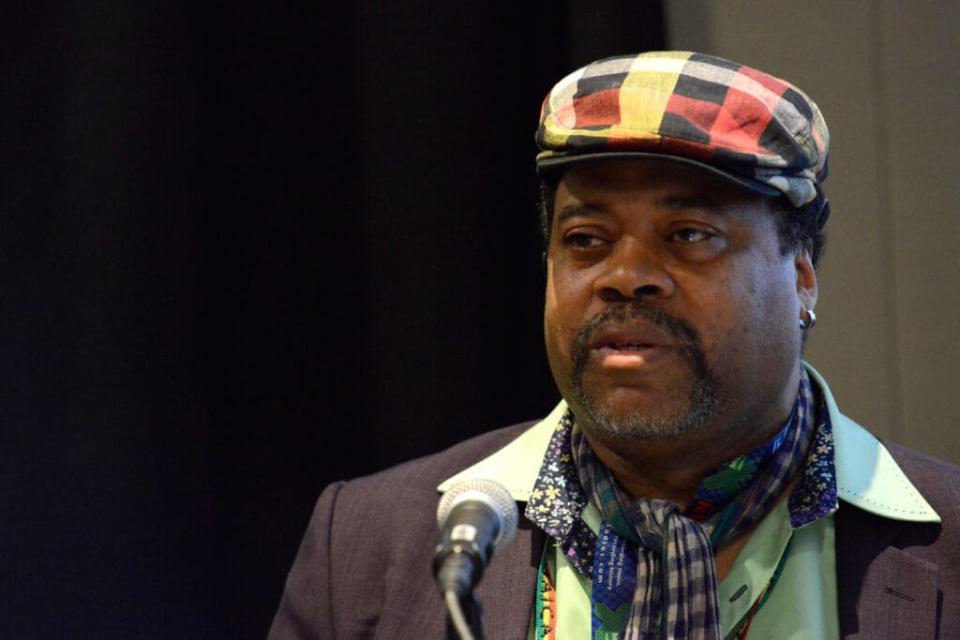 AUSTIN, TX – MARCH 20: Conductor Greg Tate speaks onstage at ‘Deep Roots of Rock: Making Rock Relevant Again’ during the 2015 SXSW Music, Film + Interactive Festival at Austin Convention Center on March 20, 2015 in Austin, Texas. (Photo by Robert A Tobiansky/Getty Images for SXSW)