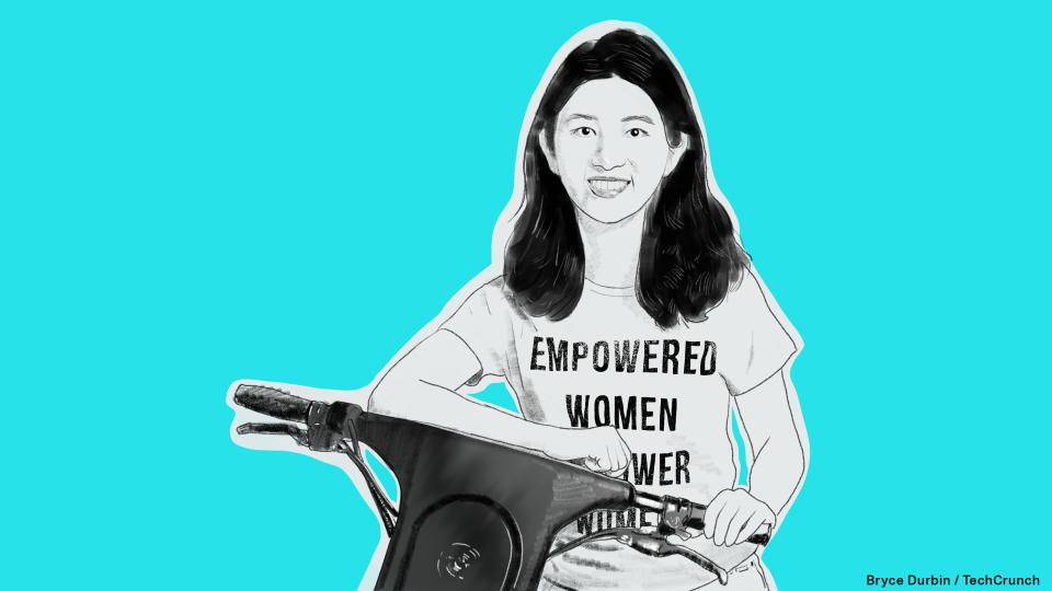 An illustration of Veo founder Candie Xie