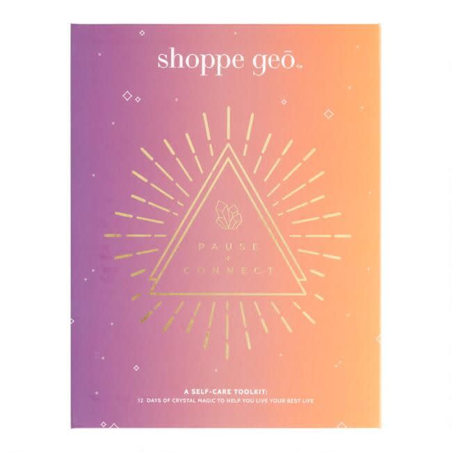 <p><strong>Shoppe Geo</strong></p><p>worldmarket.com</p><p><strong>$34.99</strong></p><p>Get started on your New Year's resolution — setting intentions, manifesting — with this advent calendar, which offers 12 days of crystals for journey. Crystals include rose quartz, peach moonstone, citrine, sandstone and others.</p>