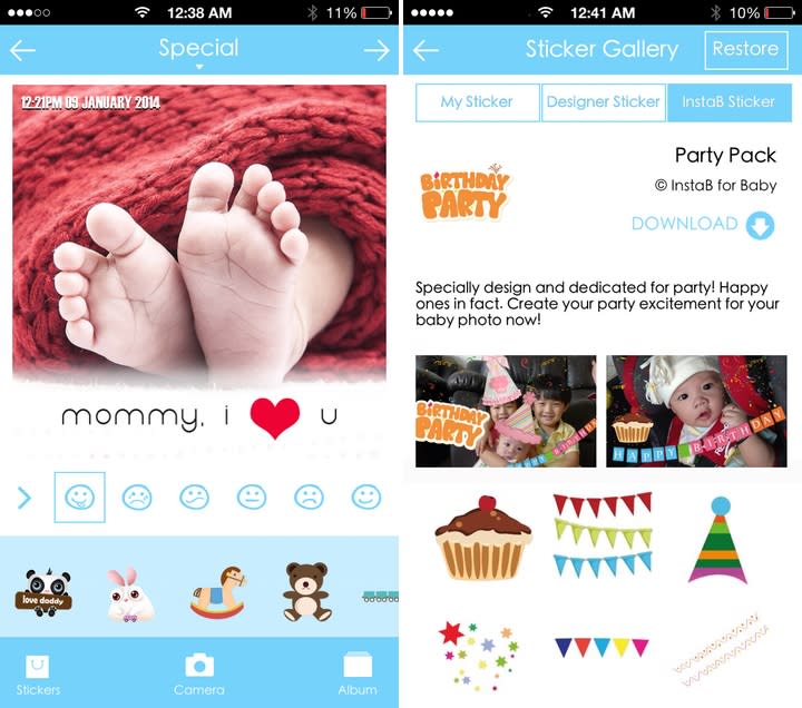 InstaB, an Instagram for baby photos app