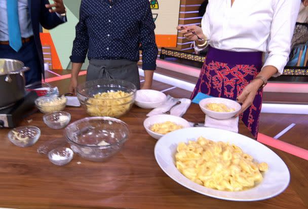 PHOTO: Chef Michael Symon's decadent stove top mac and cheese for 'Good Morning America,' Nov. 8, 2019. (ABC News)