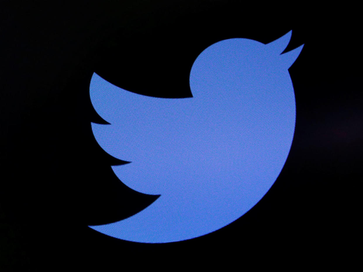 The Twitter logo as seen above the floor of the New York Stock Exchange: REUTERS/Lucas Jackson