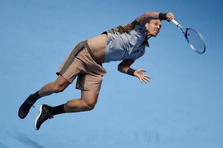 Tennis - Barclays ATP World Tour Finals - O2 Arena, London - 15/11/15 Men's Singles - Czech Republic's Tomas Berdych during his match Action Images via Reuters / Tony O'Brien Livepic