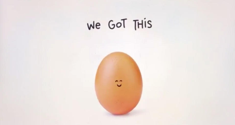 The world-record Instagram egg, now with 10 million followers and liked over