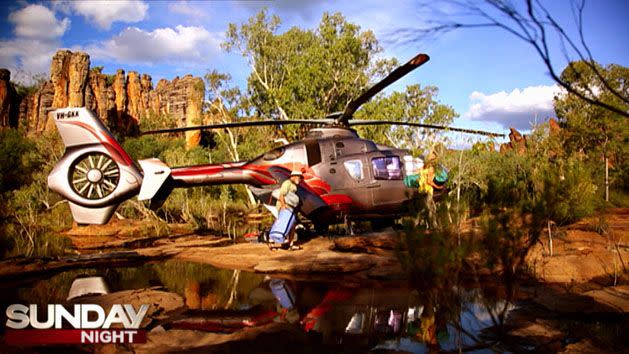 The Greens with their Eurocopter in 2013