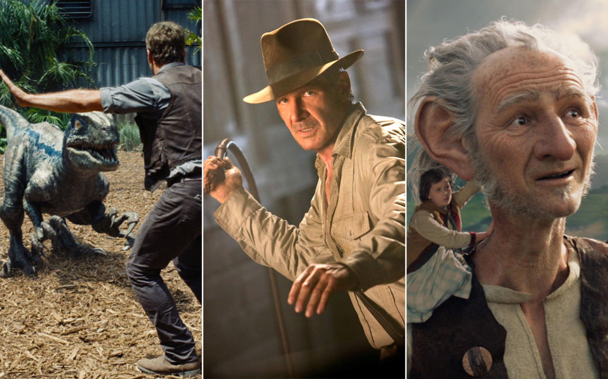 Jurassic World, Indiana Jones, The BFG - Credit: Universal/Paramount/Disney