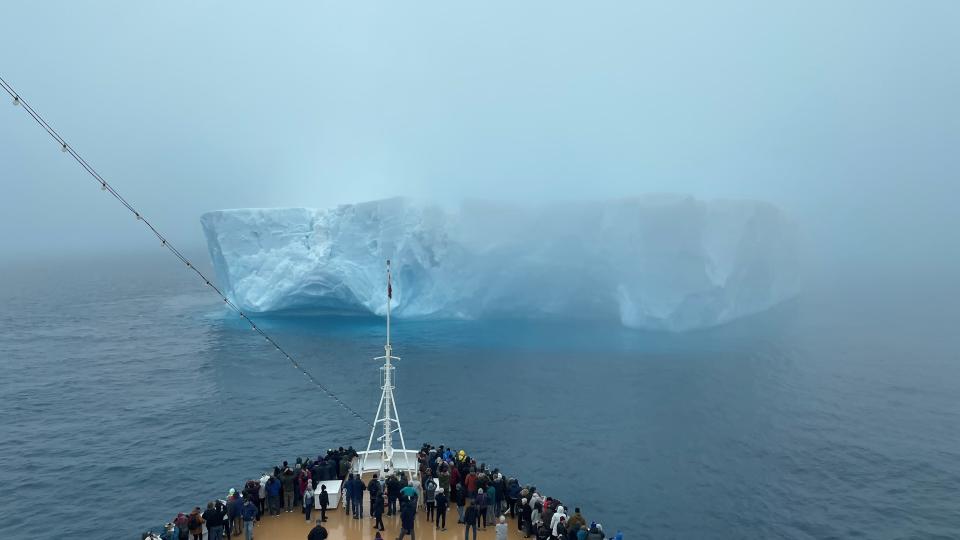 Passengers during a recent Antarctic Experience with the line on its Oosterdam ship.