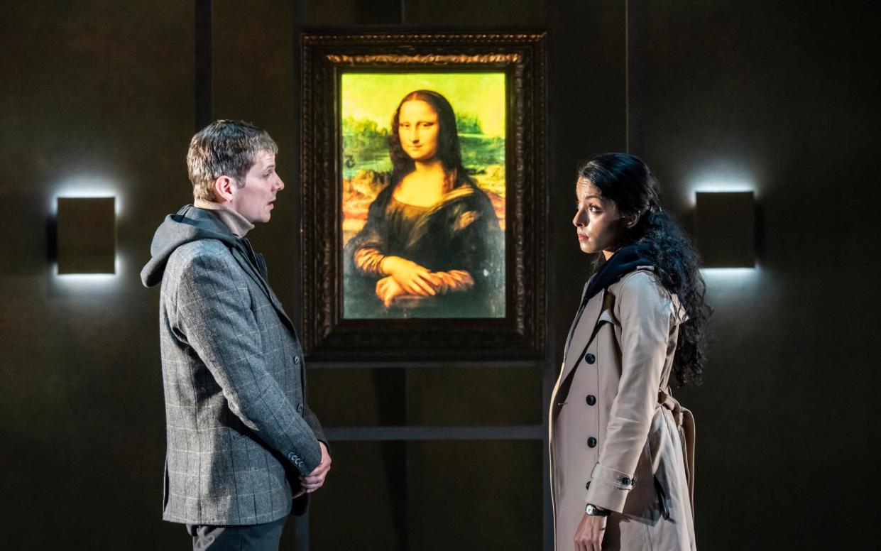 Nigel Harman and Hannah Rose Caton in The Da Vinci Code - Johan Persson