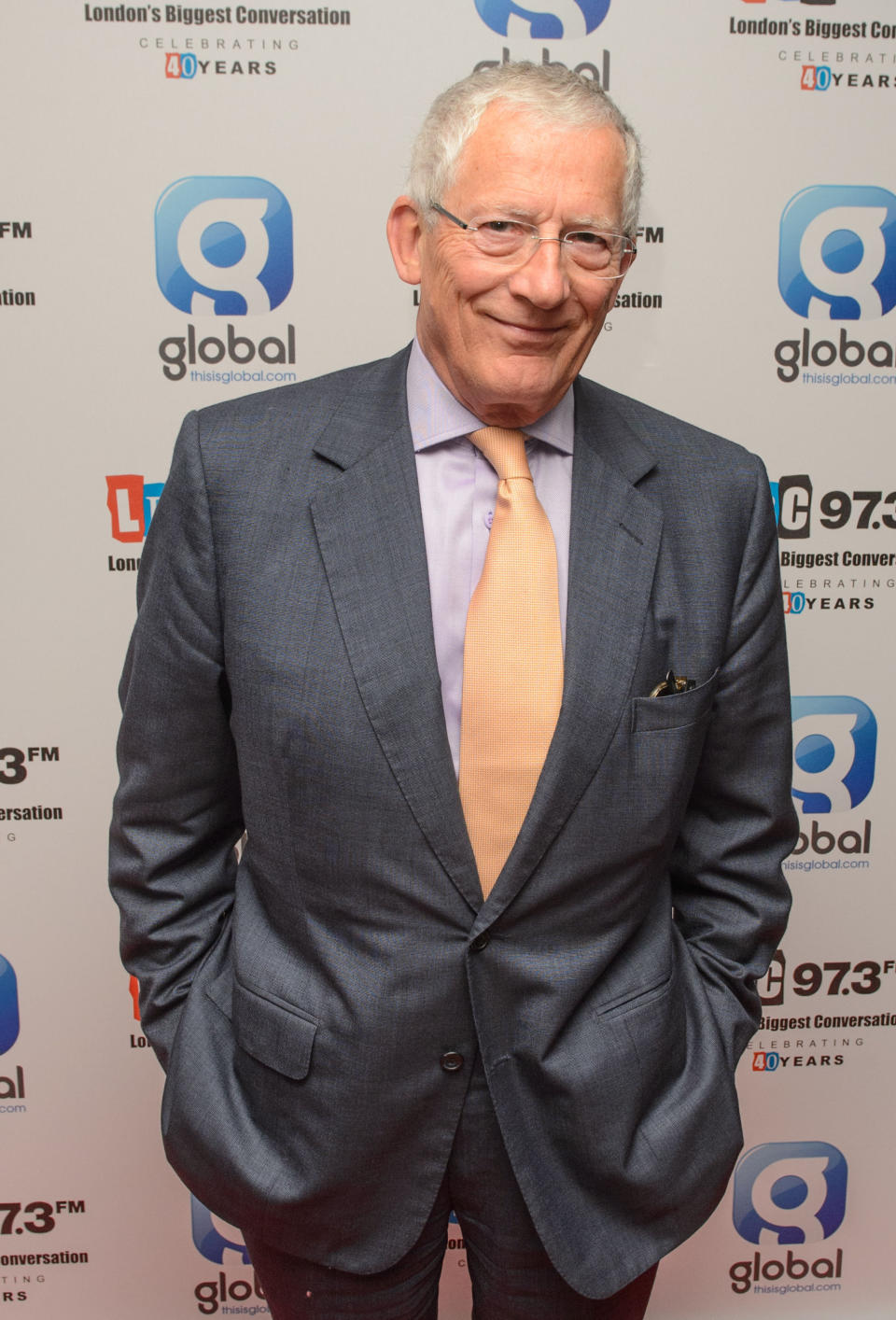 Nick Hewer at the LBC 97.3 40th birthday party, at Millbank Tower, in Westminster, central London.