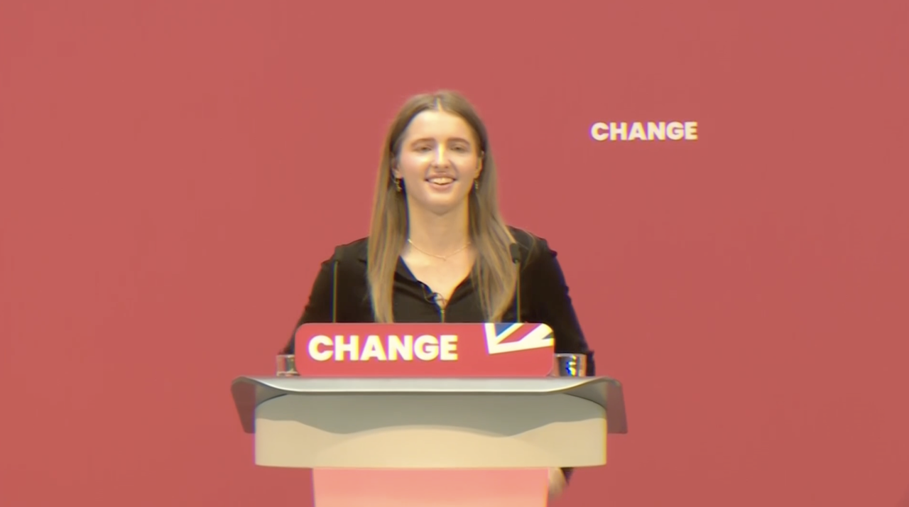 First time voter Polly addresses Labour manifesto