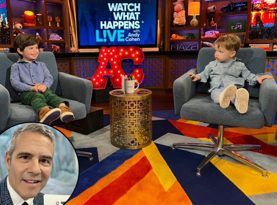 Andy Cohen, Ben, Wyatt Cooper, WWHL