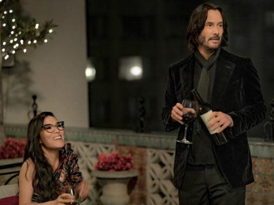 Ali Wong and Keanu Reeves in ‘Aways Be My Maybe’ (Netflix)
