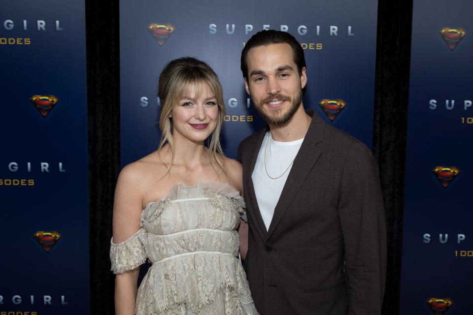 Melissa Benoist and Chris Wood