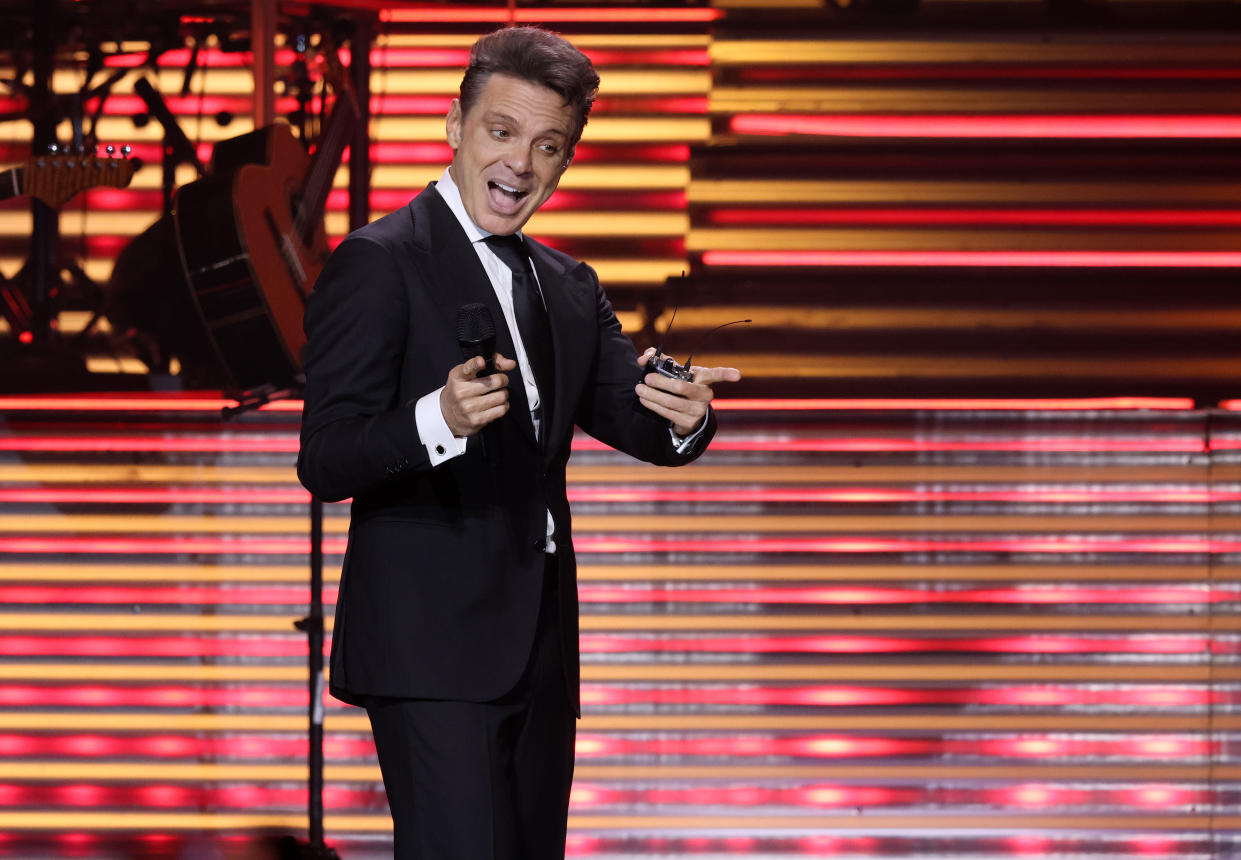 Luis Miguel en el Kaseya Center en Miami, Florida. (Photo by Alexander Tamargo/Getty Images)