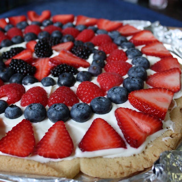 Fireworks Sugar Cookie Cake - Crazy for Crust