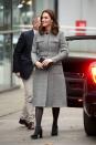 <p>While attending the Children's Global Media Summit in Manchester, Kate wore <a href="https://go.redirectingat.com?id=74968X1596630&url=https%3A%2F%2Fwww.lkbennett.com%2Fproduct%2FCCDELLIACRYLICMIXPrintBlack%2520White%7EDelli-Check-Coat-Black%2520White&sref=https%3A%2F%2Fwww.townandcountrymag.com%2Fstyle%2Ffashion-trends%2Fnews%2Fg1633%2Fkate-middleton-fashion%2F" rel="nofollow noopener" target="_blank" data-ylk="slk:a gray checkered coat from L.K. Bennett;elm:context_link;itc:0;sec:content-canvas" class="link ">a gray checkered coat from L.K. Bennett</a> paired with sheer black tights and pumps.</p>