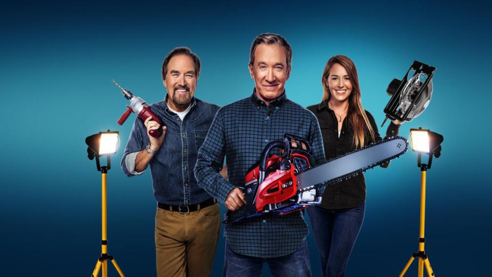 Richard Karn (left), Tim Allen and April Wilkerson will star in a nonfiction series on The History Channel called "More Power." The show will showcase the history of tools and how they have evolved over years. It will premiere 9 p.m. Wednesday, June 29, 2022.