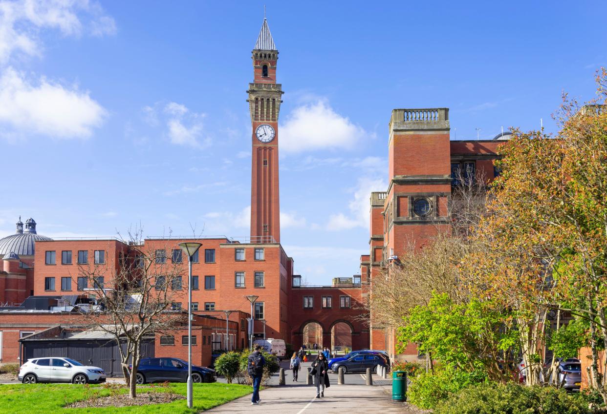 University of Birmingham University Campus Edgbaston Joseph Chamberlain Memorial Clock Tower Old Joe Birmingham West Midlands England UK GB Europe