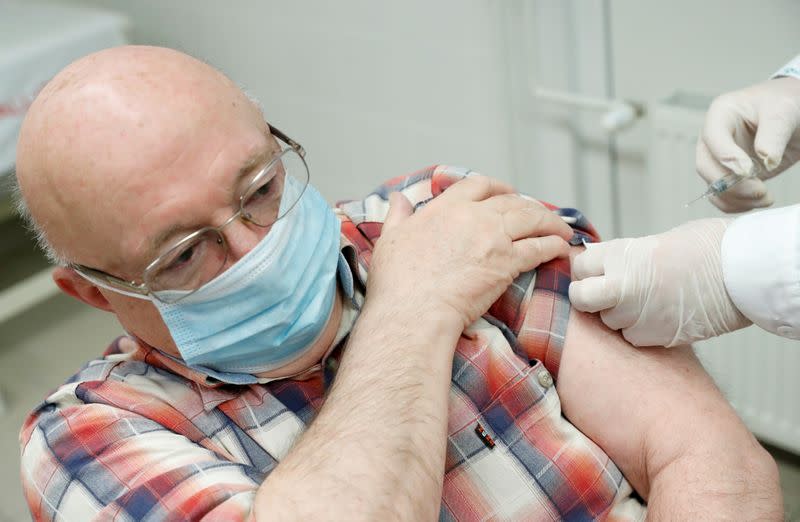 FILE PHOTO: COVID-19 vaccination in Budapest