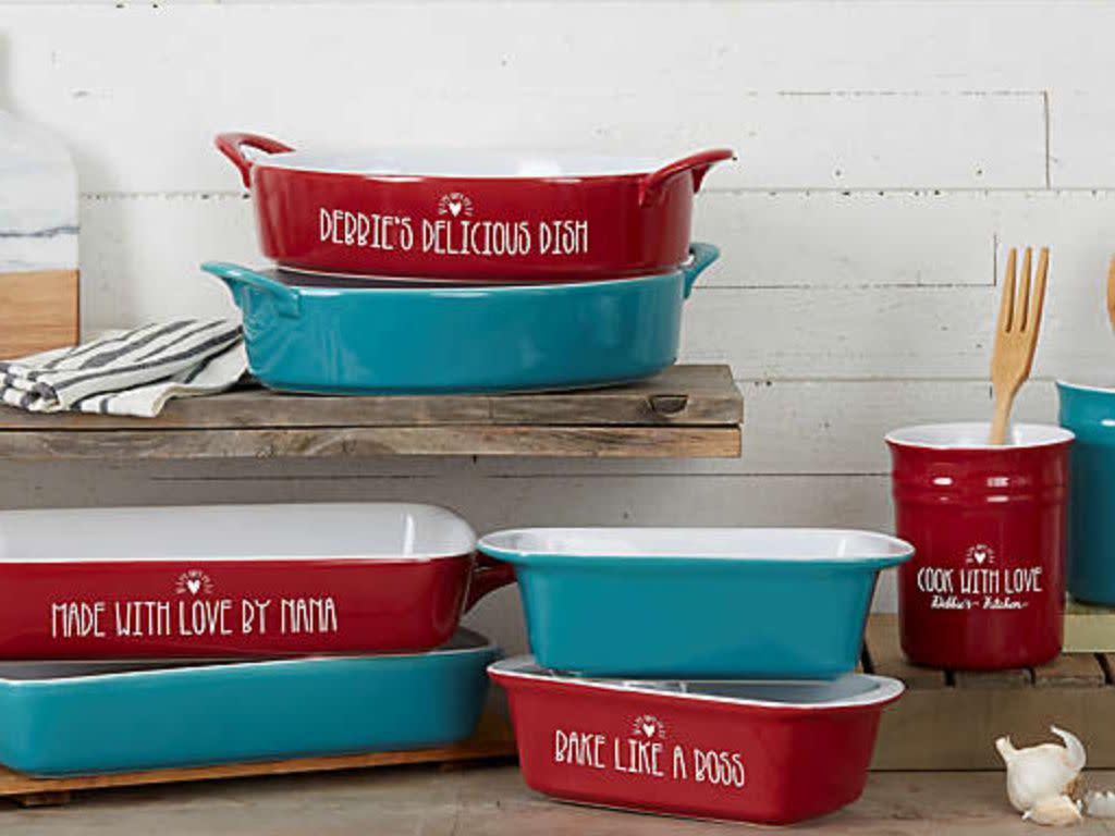 Made With Love Personalized Ceramic Bakeware