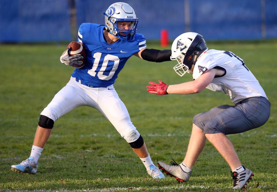 Sarasota Christian School wide receiver Colton Loftus has a team-best 34 receptions for 495 yards and five scores.