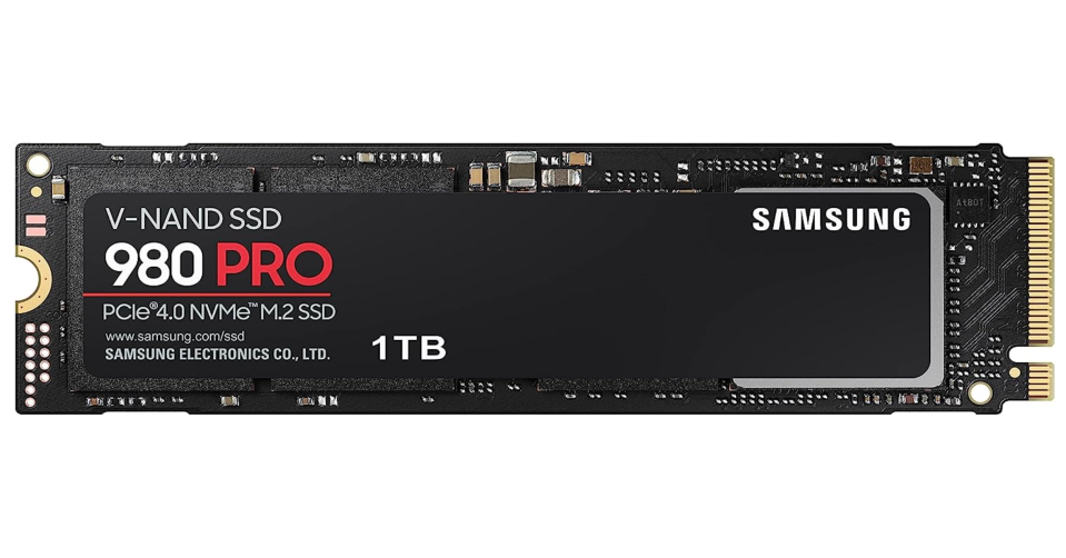 Samsung 980 PRO SSD 1TB PCIe 4.0 NVMe Gen 4 Gaming M.2 Internal Solid State Hard Drive Memory Card. (PHOTO: Amazon Singapore)