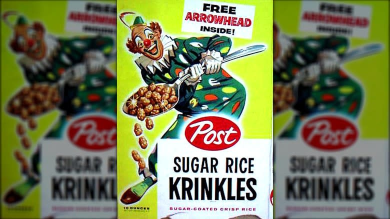 Krinkles the clown cereal mascot