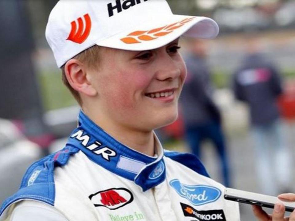 Billy was involved in a crash at Donington Park on Sunday: JustGiving/BillyMonger23