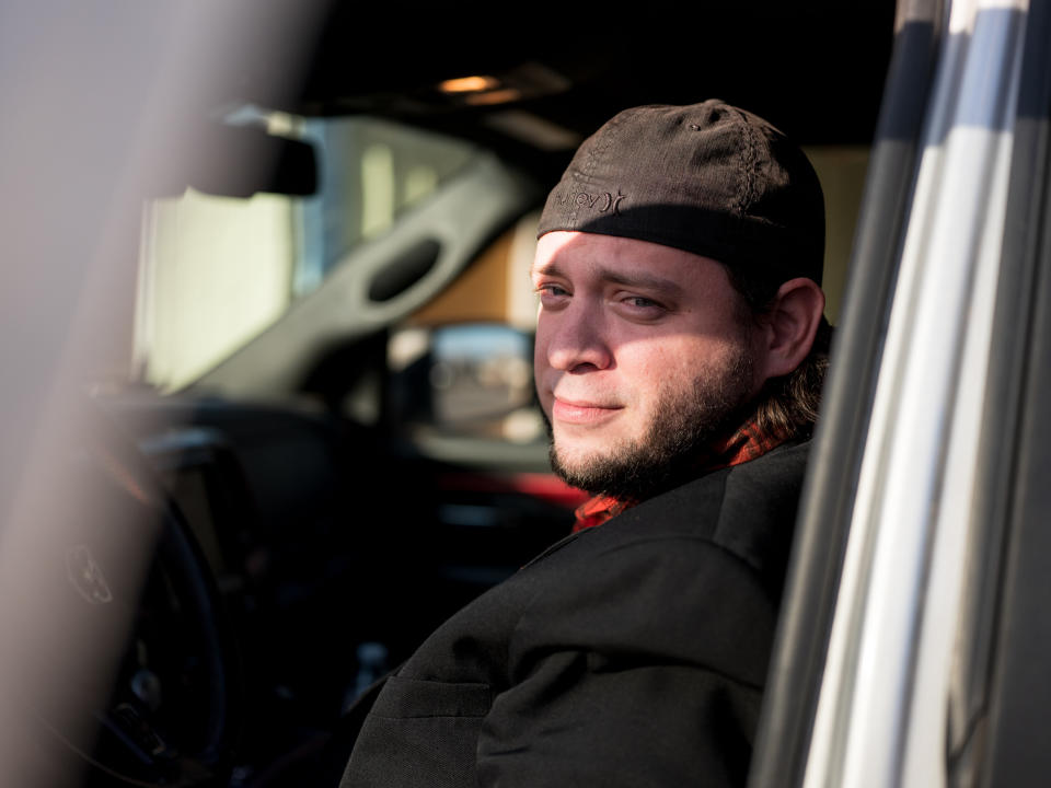 Mark Lee Dickson spends his time driving town to town, meeting with local lawmakers and encouraging them to pass abortion bans.&nbsp; (Photo: Ilana Panich-Linsman for HuffPost)