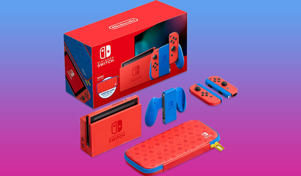 The limited-edition bundle includes a console, controllers, dock and carry case. (Photo: Amazon)