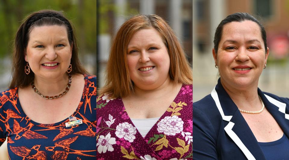 DFL-endorsed candidates for Minnesota Legislative District 13 Alissa Brickman, Melissa Bromenschenkel and Andrea Robinson are pictured in this composite photograph. 