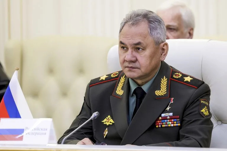 El ministro de Defensa de Rusia, Sergei Shoigu, durante una sesi&#xf3;n de ministros de Defensa en Minsk, Bielorrusia