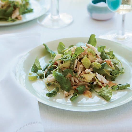 Crab, Apple and Watercress Salad with Walnut Vinaigrette