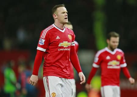 Football Soccer - Manchester United v Southampton - Barclays Premier League - Old Trafford - 23/1/16 Manchester United's Wayne Rooney looks dejected at the end of the match Action Images via Reuters / Jason Cairnduff Livepic