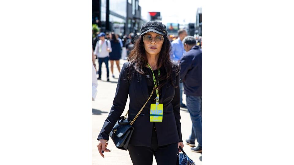 woman in black outfit at silverstone