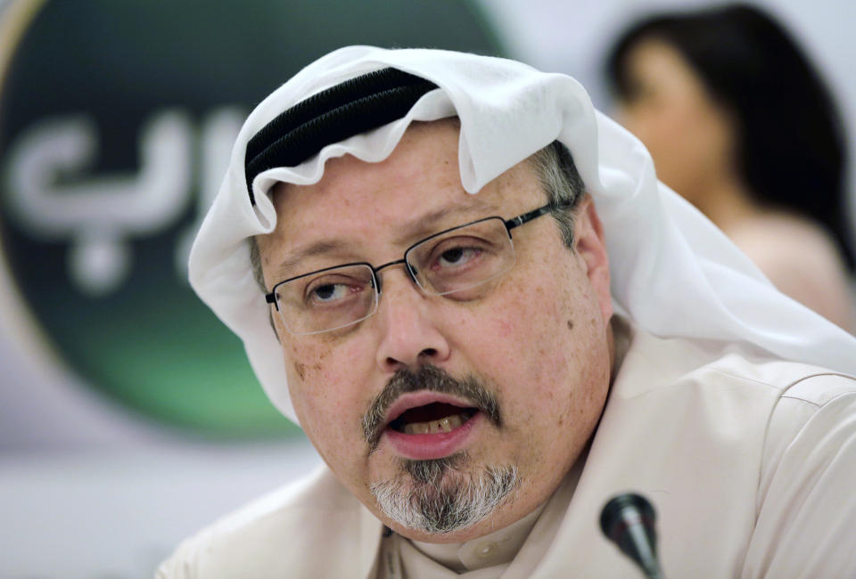 Jamal Khashoggi in 2014. (AP Photo/Hasan Jamali, File)