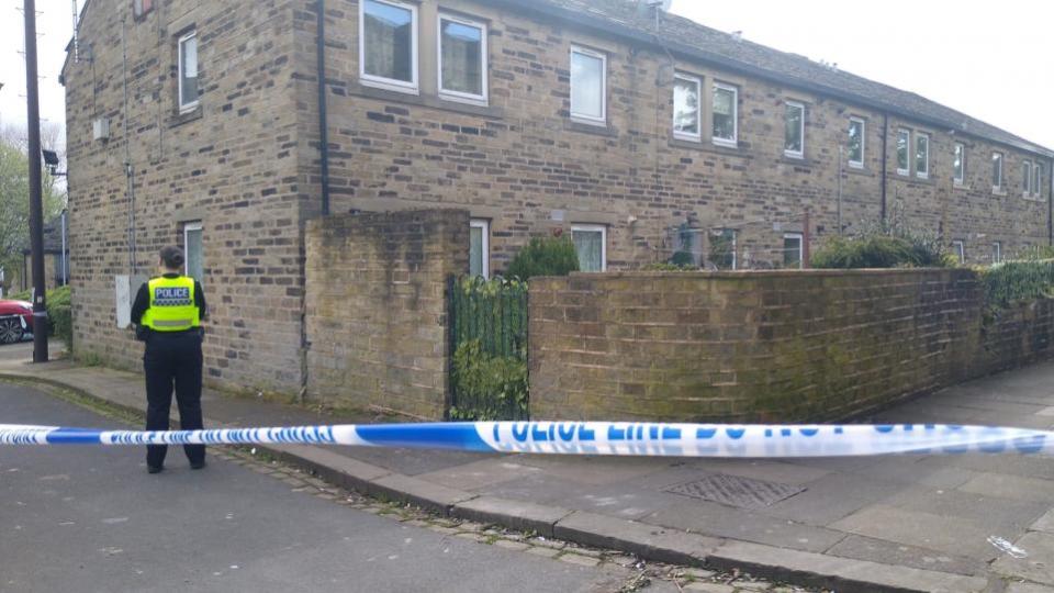 Bradford Telegraph and Argus: Police have put up a cordon off Great Horton Road