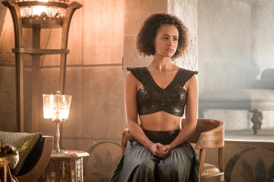 Bei "Game of Thrones" spielt Nathalie Emmanuel die Gefolgsfrau von 'Daenerys Targaryen' – die in vielen Sprachen bewanderte 'Missandei'. (Bild-Copyright: GameOfThrones/Facebook)