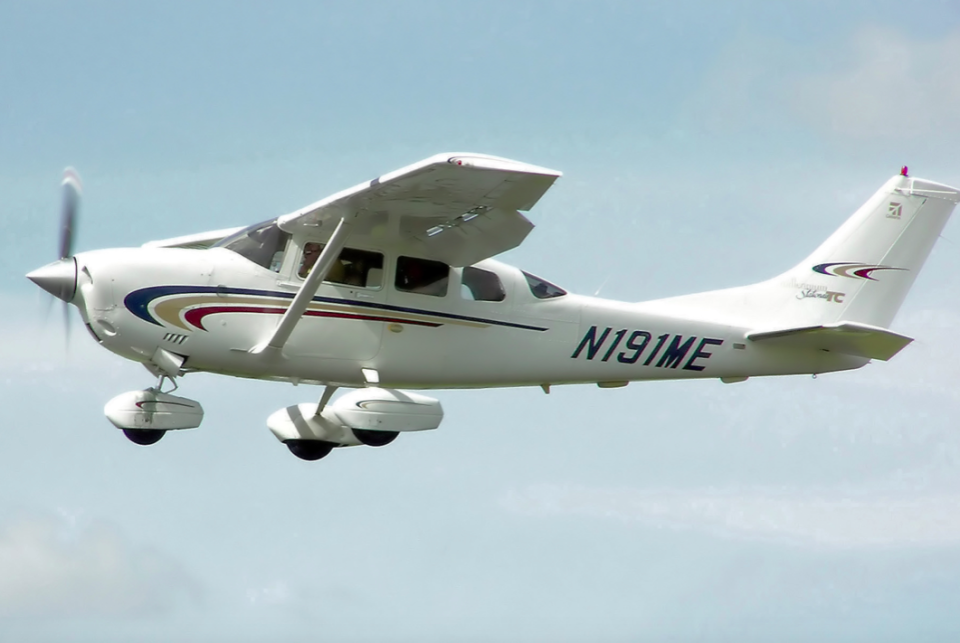 The 19-year-old is said to have fallen out of a light aircraft, similar to the one pictured (Wikipedia/file photo)